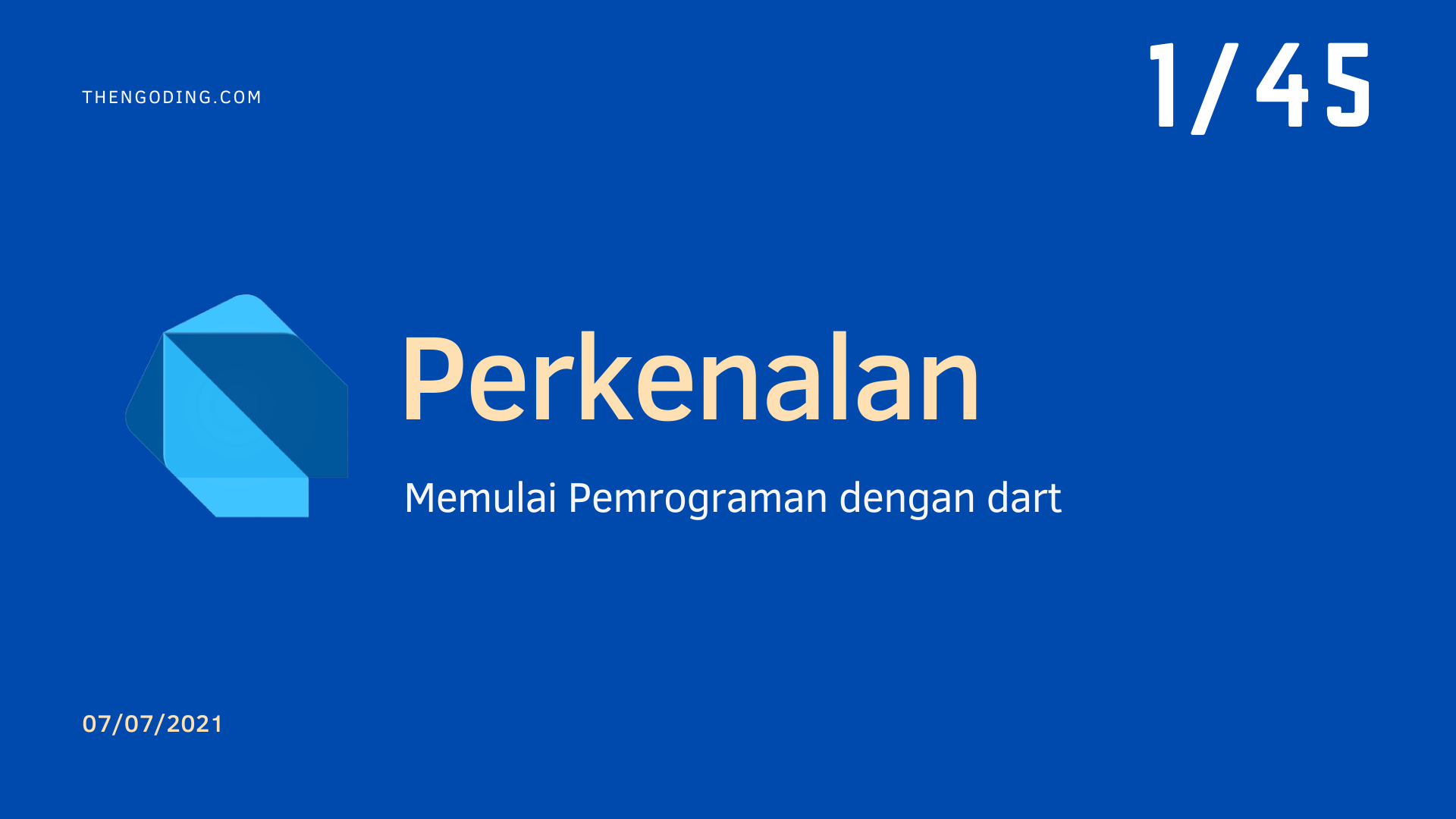 Dart Programming - Perkenalan