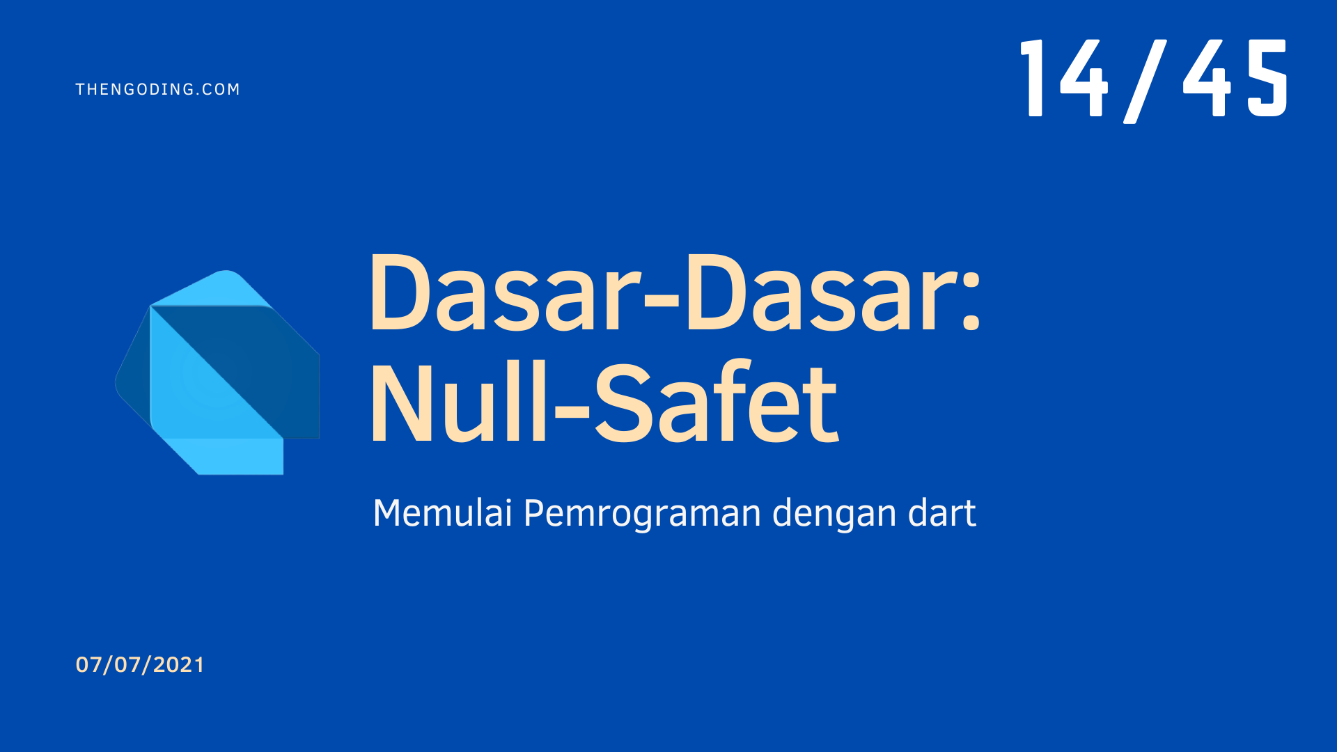 Dart Programming - Null Safety