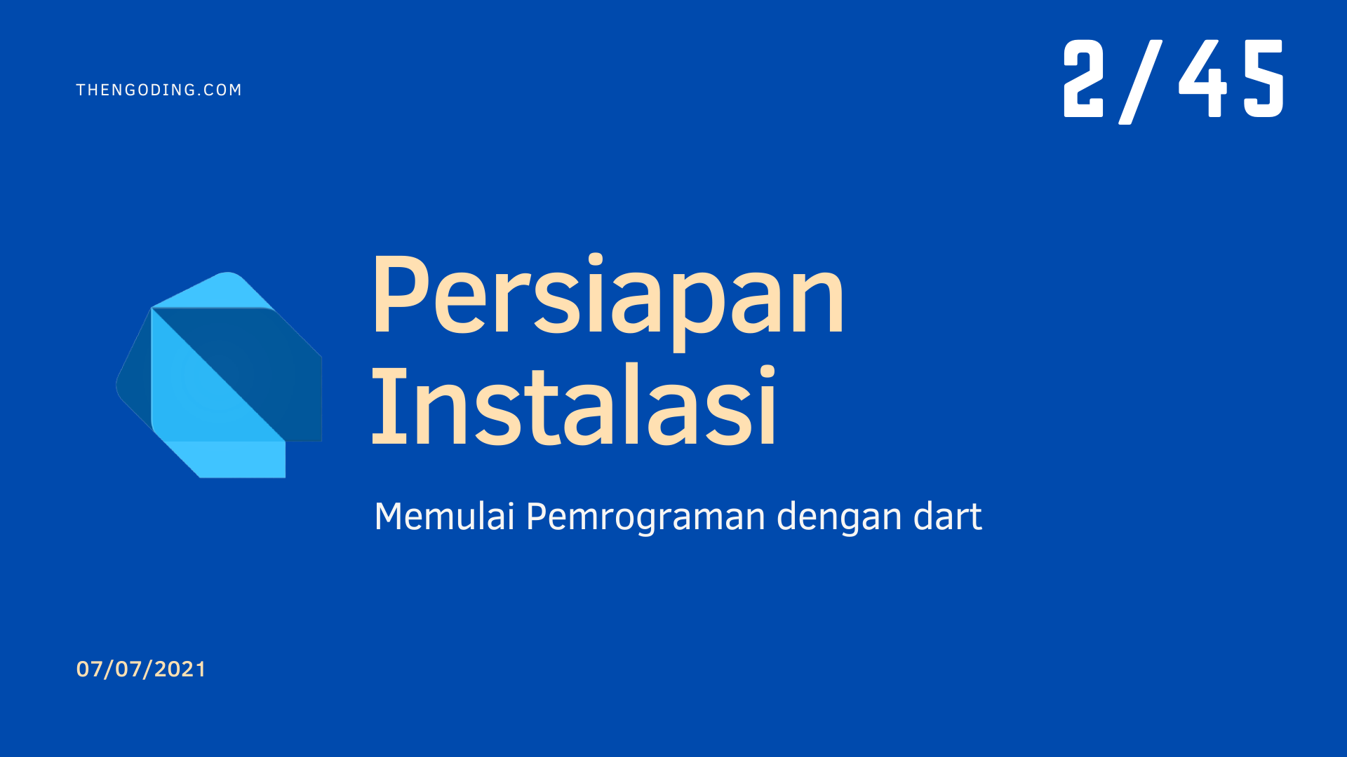 Dart Programming - Persiapan instalalasi