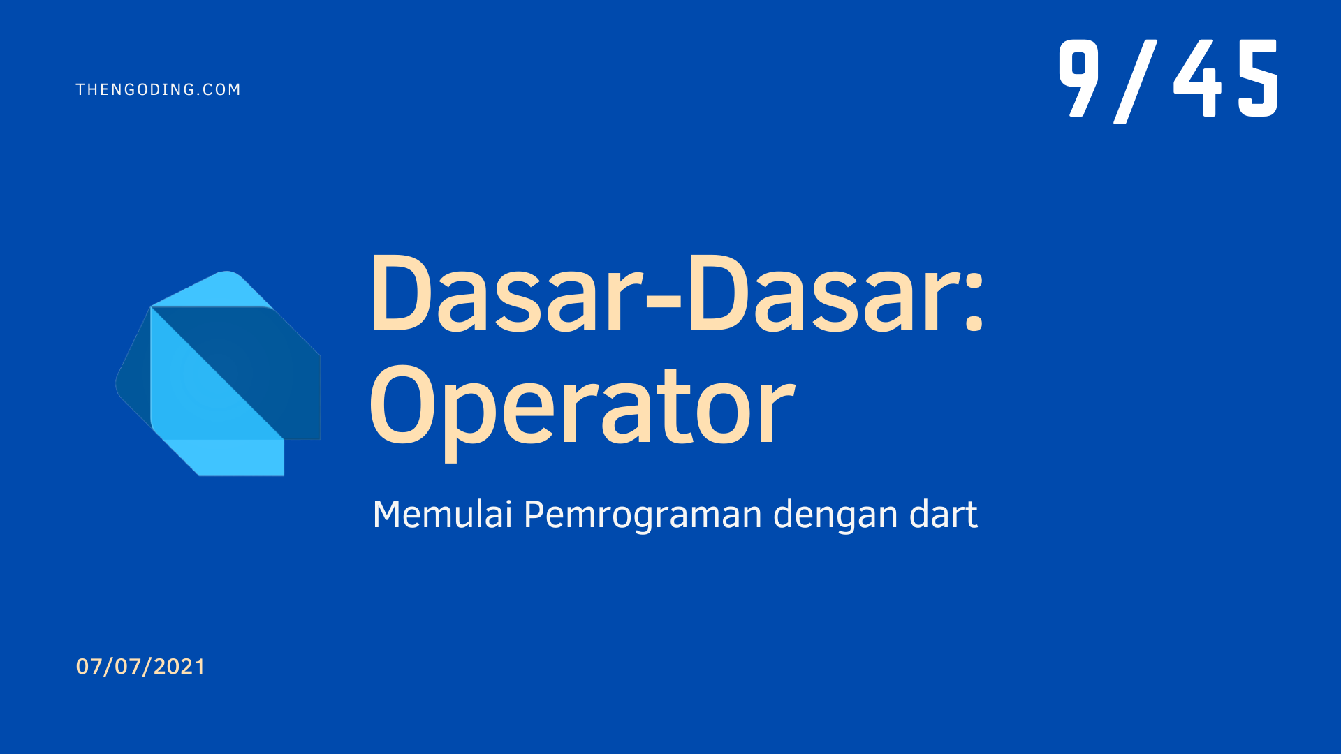 Dart Programming - Operator