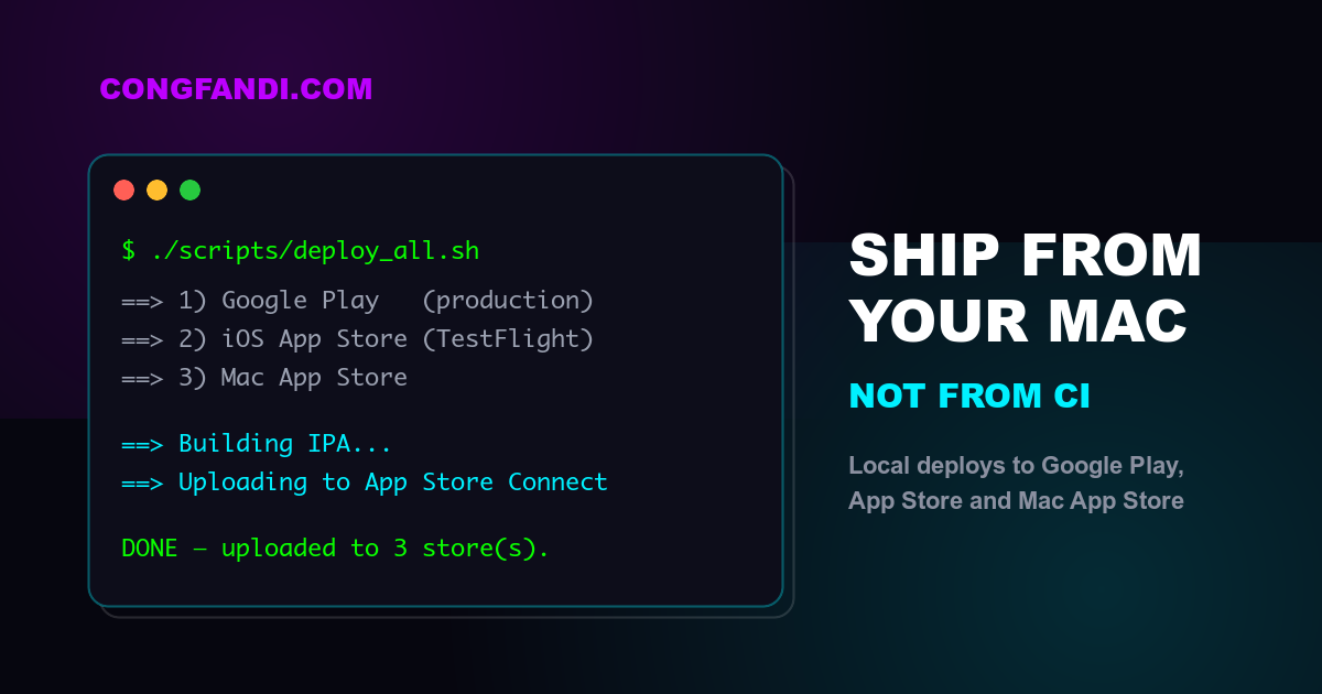 Kenapa Saya Upload App ke Play Store & App Store dari Laptop Sendiri, Bukan dari GitHub Actions